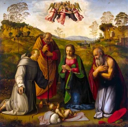La Vergine con il Bambino e i santi Francesco e Girolamo