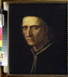 “Ritratto di uomo”. Uomo vestito di nero dall