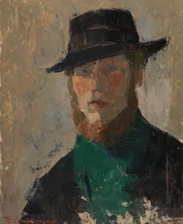 Autoritratto con cappello nero