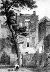 Casa di Milton in Petty France, Westminster, Londra, 1923