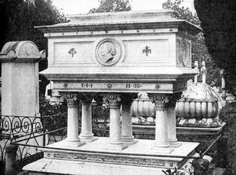 Tomba di Elizabeth Browning, Firenze, design di Lord Leighton, 1923