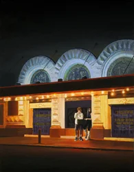 Mezzanotte allo Shubert, 2014 (olio su tela)