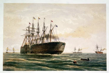 Il Great Eastern in navigazione, 23 luglio