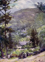 Vista lontana di Bettws-y-Coed