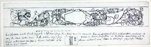 Progetto per risguardi, c.1895