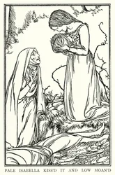 Illustrazione per Poesie di John Keats: Isabella o Il vaso di basilico