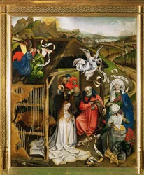 Natività. Adorazione dei pastori. 1420-1430 (olio su tavola)