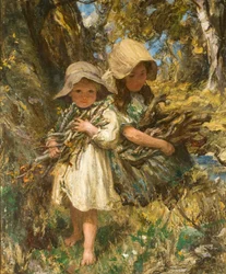 Raccoglitori nel bosco