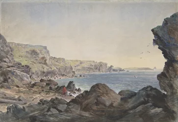Baia di Foilhummerum, Valentia, vista verso il mare dal punto in cui il cavo