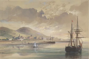 Valentia nel 1857-1858 al tempo della posa del vecchio cavo