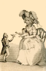 Conte Joseph Boruwlaski, il celebre nano polacco, 1822