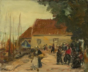 Scena di strada a Volendam
