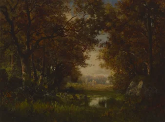 Scena nella Foresta di Fontainebleau