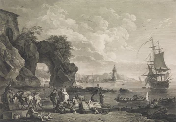 Vue de Pausilype Vicino a Napoli, 1785