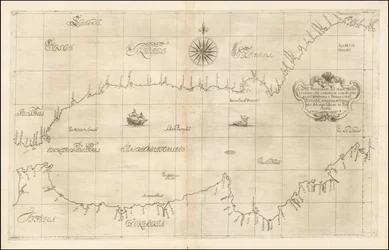 Carta del 1646 del Mediterraneo occidentale e di Gibilterra di Robert Dudley