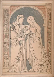Un quadro a mosaico di marmo, del Barone H. De Triqueti, Parigi, 1893