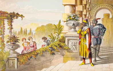 Cassio parla in Otello, atto III, scena III, "Madam, I