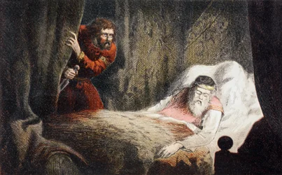 Macbeth sul punto di uccidere re Duncan
