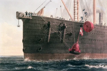 La posa del cavo telegrafico transatlantico, 8 agosto 1866