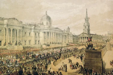 Corteo nuziale di Edoardo Principe di Galles e della Principessa Alexandra a Trafalgar Square