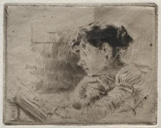 Ragazza che legge, 1883