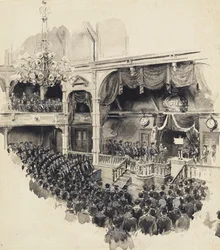Scena di Apertura del Parlamento Giapponese, 1890