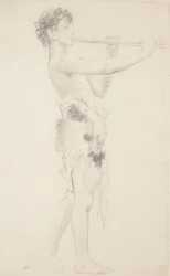 Studio di pifferaio per il murale 