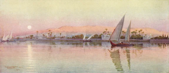Il Cairo dal fiume - Sera, c1880, 1904