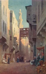 Sharia Bab-El-Wazir, Il Cairo, c1880, 1904