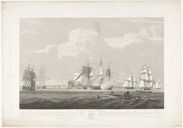 Partenza di dodici navi mercantili olandesi dal porto di Portsmouth, 1833