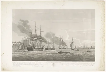 Partenza di dodici navi mercantili olandesi dal porto di Portsmouth, 1833 (tavola 2)