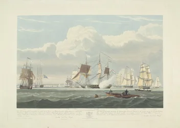 Partenza di dodici navi mercantili olandesi dal porto di Portsmouth, 1833 (tavola 3)