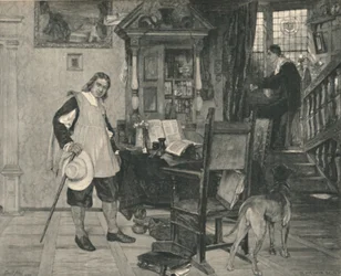 Il Signor Oliver Cromwell di Ely Visita il Signor John Milton