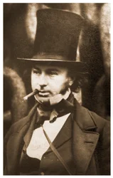 Ritratto di Isambard Kingdom Brunel vicino alle catene di lancio della SS Great Eastern, 1857