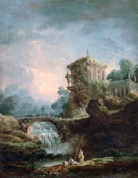 Paesaggio con Cascata