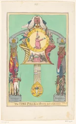 Orologio con la regina sul quadrante, 1820