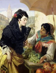 La venditrice di frutta spagnola