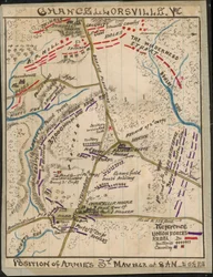 Chancellorsville, Va. Posizione degli eserciti il 3 maggio 1863 dalle 8.00 alle 17.00 LOC gvhs01.vhs00136