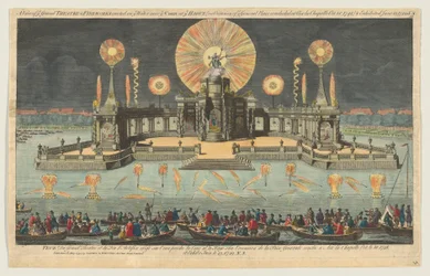 Veduta del Grand Theatre e dei fuochi d