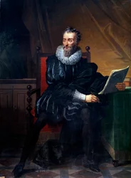 Ritratto a figura intera del poeta francese François de Malherbe (1555-1628)