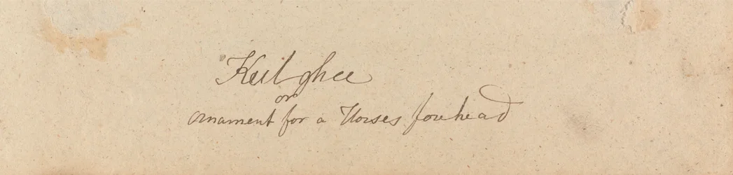 Keilghee o ornamento per la fronte dei cavalli