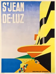 Manifesto pubblicitario per Saint-Jean-de-Luz, 1928