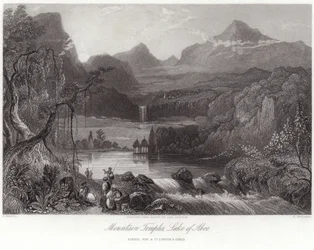 Templi di montagna sul lago di Aboo