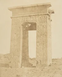 Porta di Tolomeo Filomede, 180 a.C., Karnak, ca. 1856