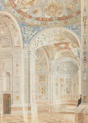 Interno della Villa Madama con decorazioni di Giulio Romano e Baldassare Peruzzi