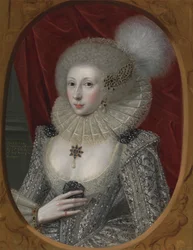 Ritratto di una donna, possibilmente Elizabeth Pope (ca. 1585; vivente 1624)