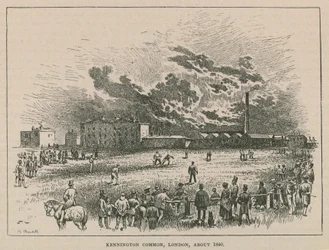 Kennington common, Londra, circa 1840