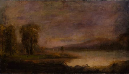 Paesaggio con lago