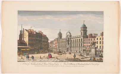 Veduta di Northumberland House a Charing Cross a Londra