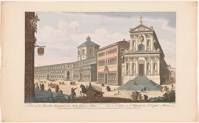 Vista sulla chiesa Santo Spirito in Sassia a Roma
